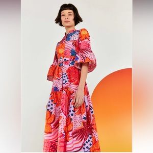 NWT- FARM RIO- Lilac Party Dress- Small